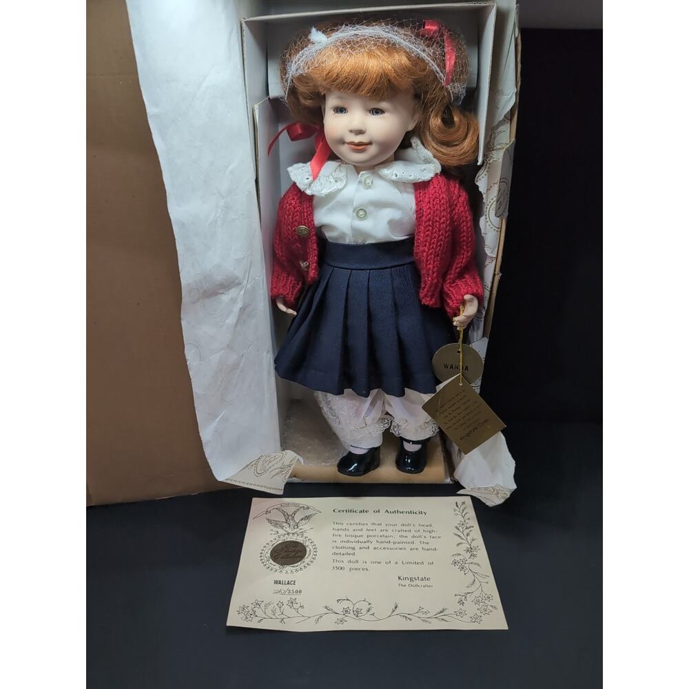 Kingstate Porcelain Doll Wanda,‎ The Prestige Collection, Vintage 15" Doll, Rare